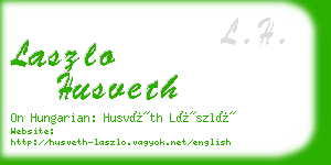 laszlo husveth business card